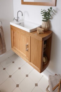 _Radcliffe Thurlestone offset vanity, Natural Oak