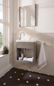 _Radcliffe Thurlestone open cloak vanity, Grey Ecru